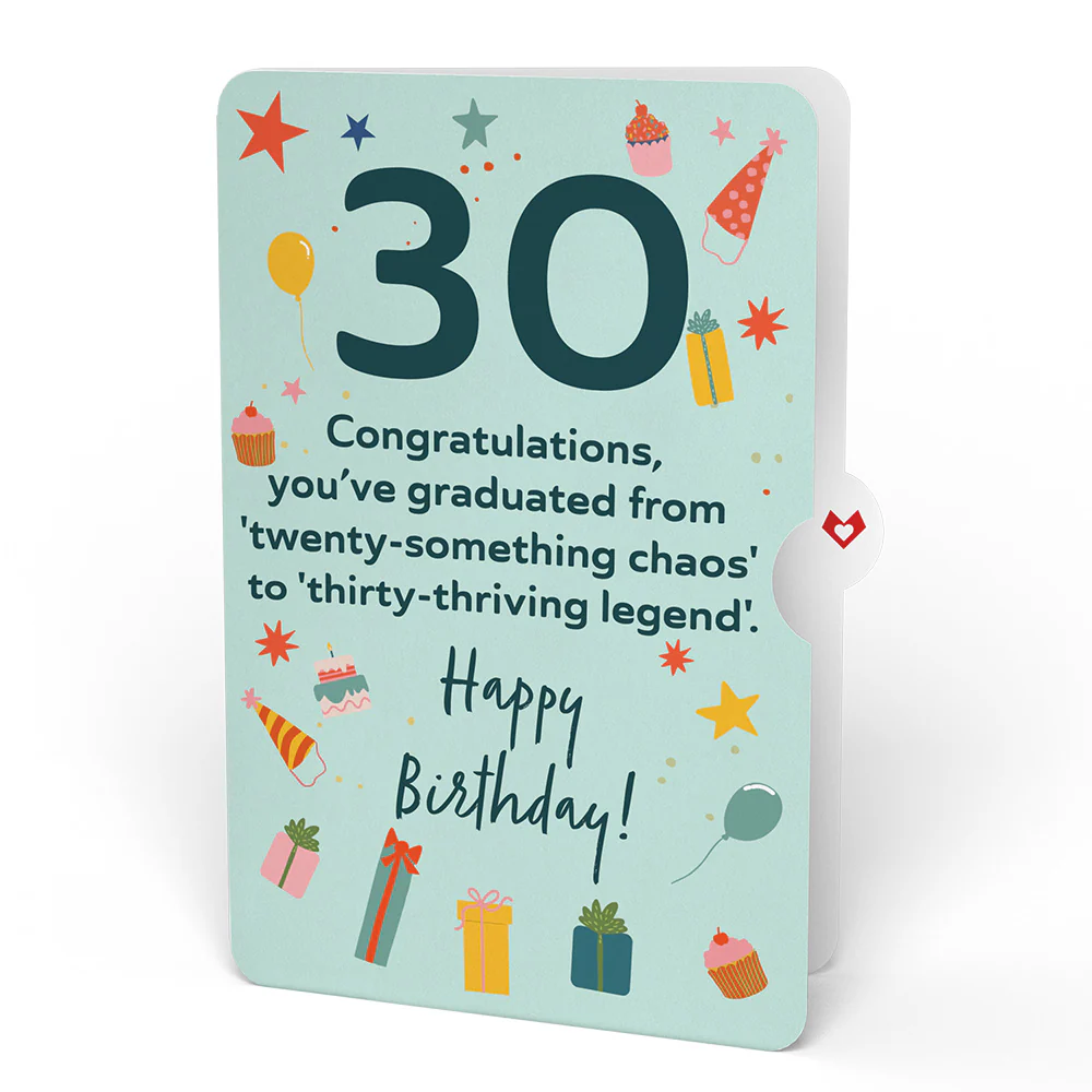 30th Birthday Celebration Pop-Up Card and Sentiment Set - Image 4