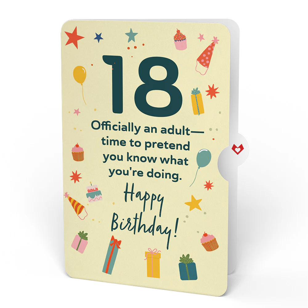 18th Birthday Cupcake Pop-Up Card and Sentiment Set - Image 4