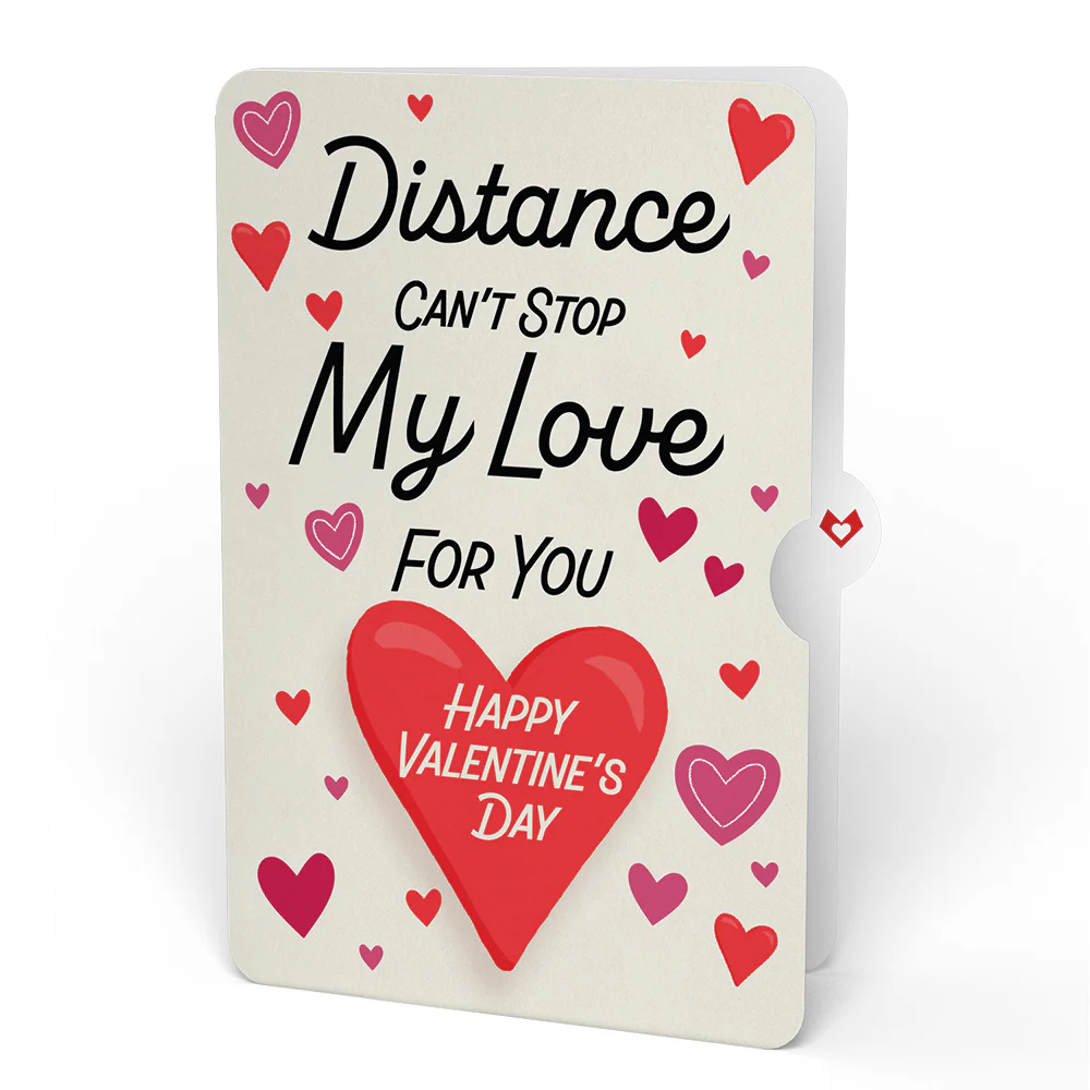 You're The Beary Best Distance Can't Stop My Love Valentine Plushpop Card and Sentiment Set - Image 4