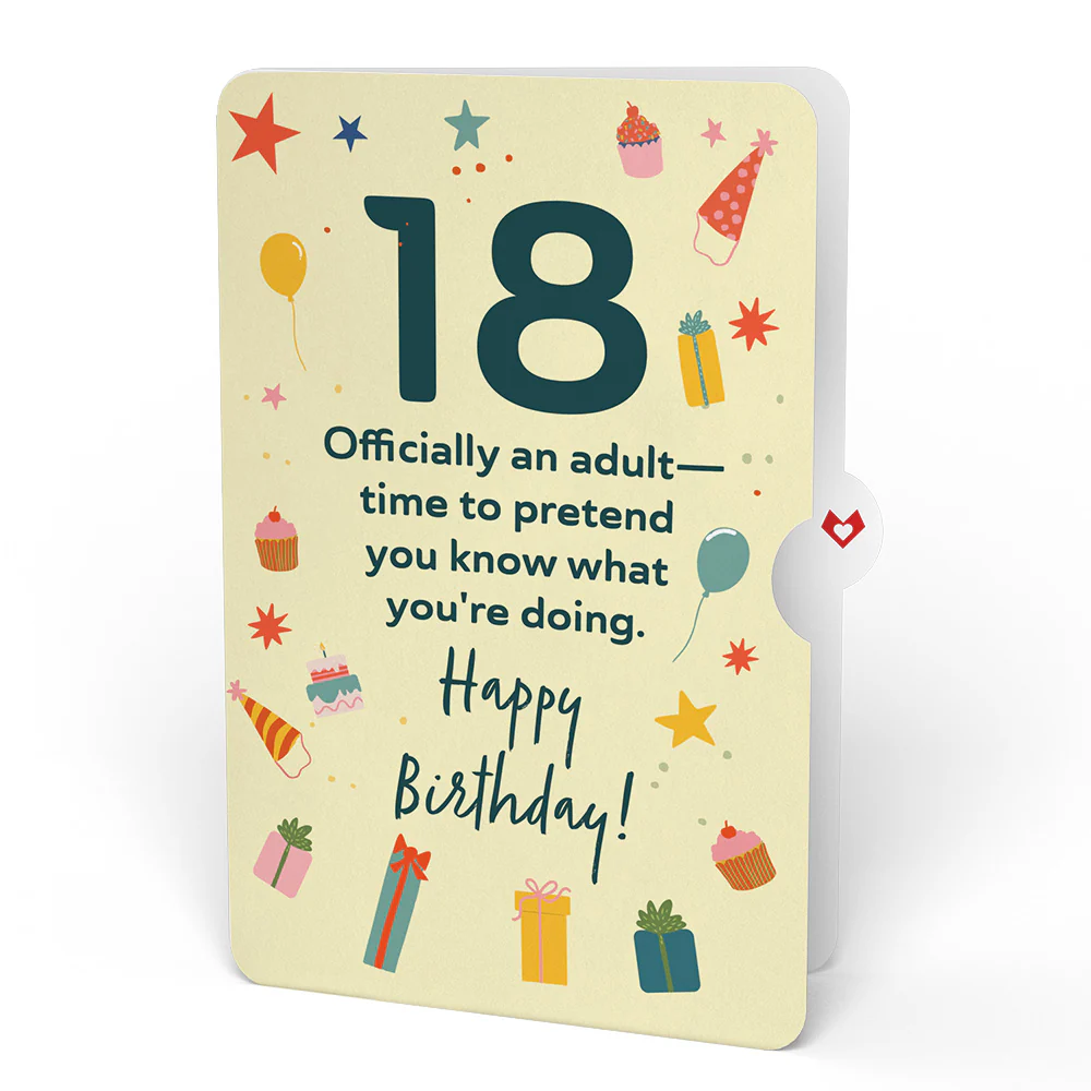 Party Cats 18th Birthday Pop-Up Card and Sentiment Set - Image 4