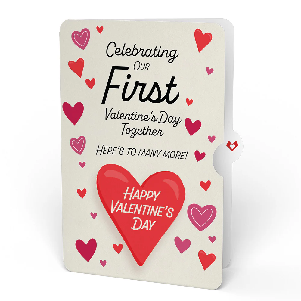 Pizza Love Our First Valentine Together Pop-Up Card and Sentiment Set - Image 4