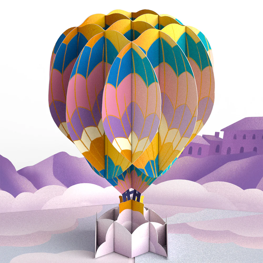 Majestic Hot Air Balloon Pop-Up Card - Image 2