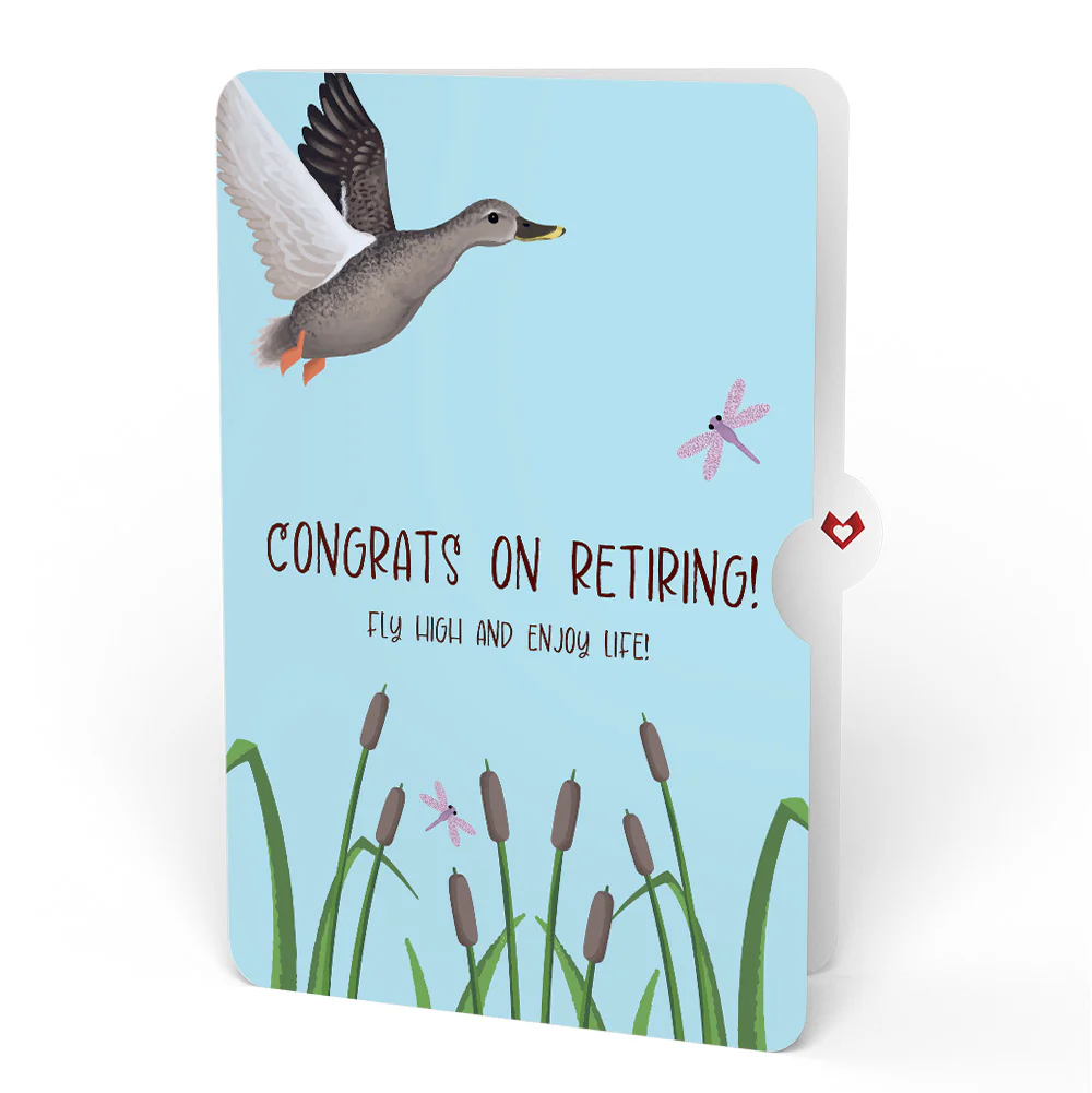 Pondside Mallard Ducks Retirement Pop-Up Card and Sentiment Set - Image 4