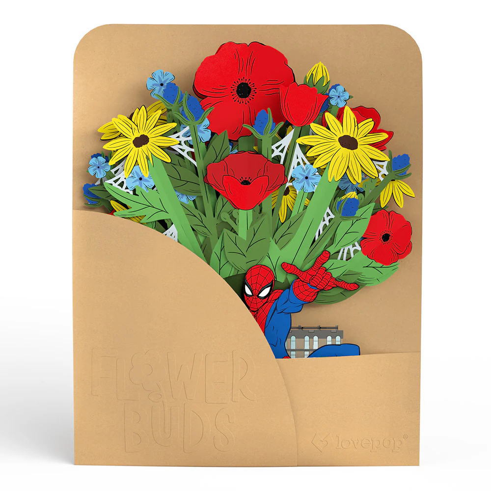 Marvel’s Spider-Man You’re Amazing Pop-Up Card and Flower Buds Bouquet Bundle - Image 7