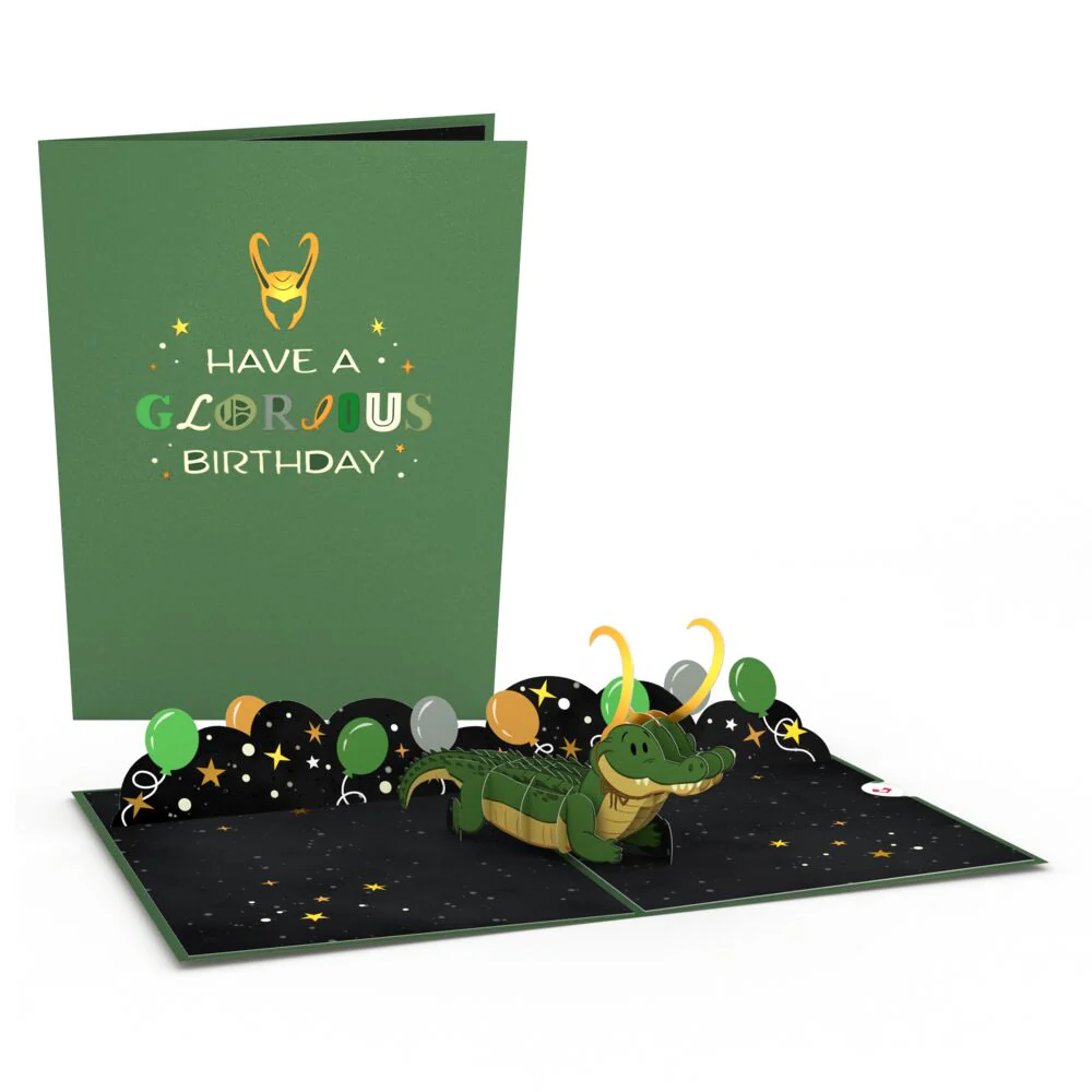 Marvel's Loki Glorious Birthday Pop-Up Card - Image 10