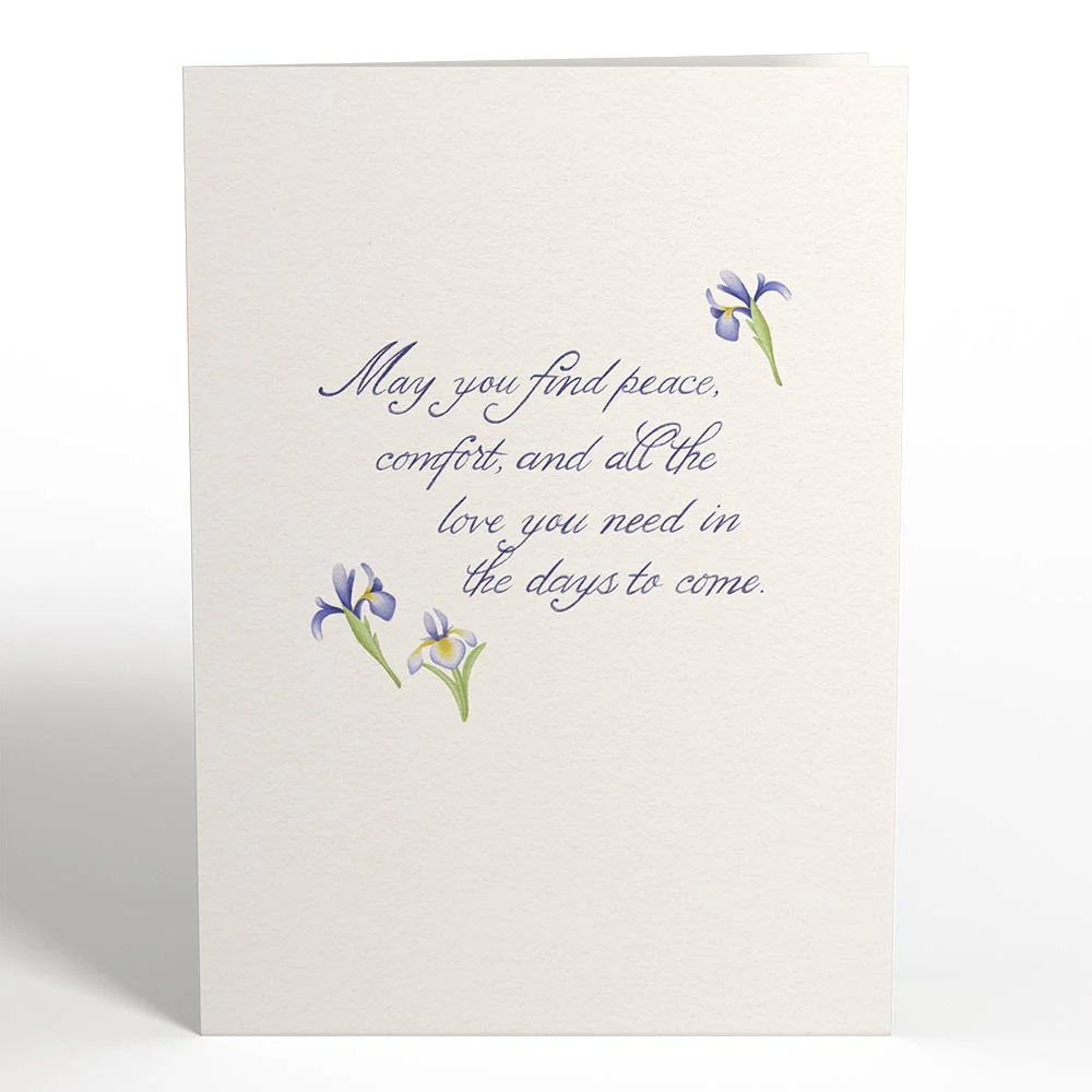May You Find Peace and Comfort Sympathy Pop-Up Card - Image 5