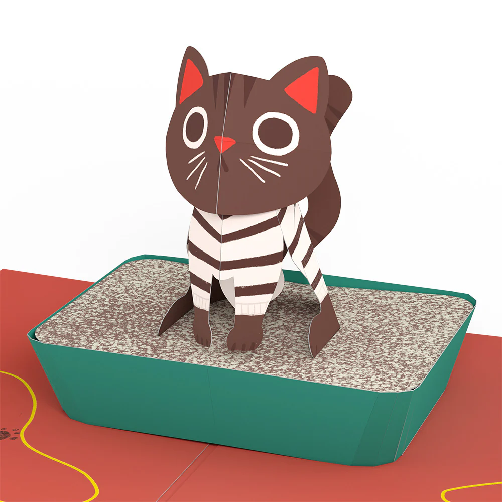Mischievous Cat Pop-Up Card - Image 2