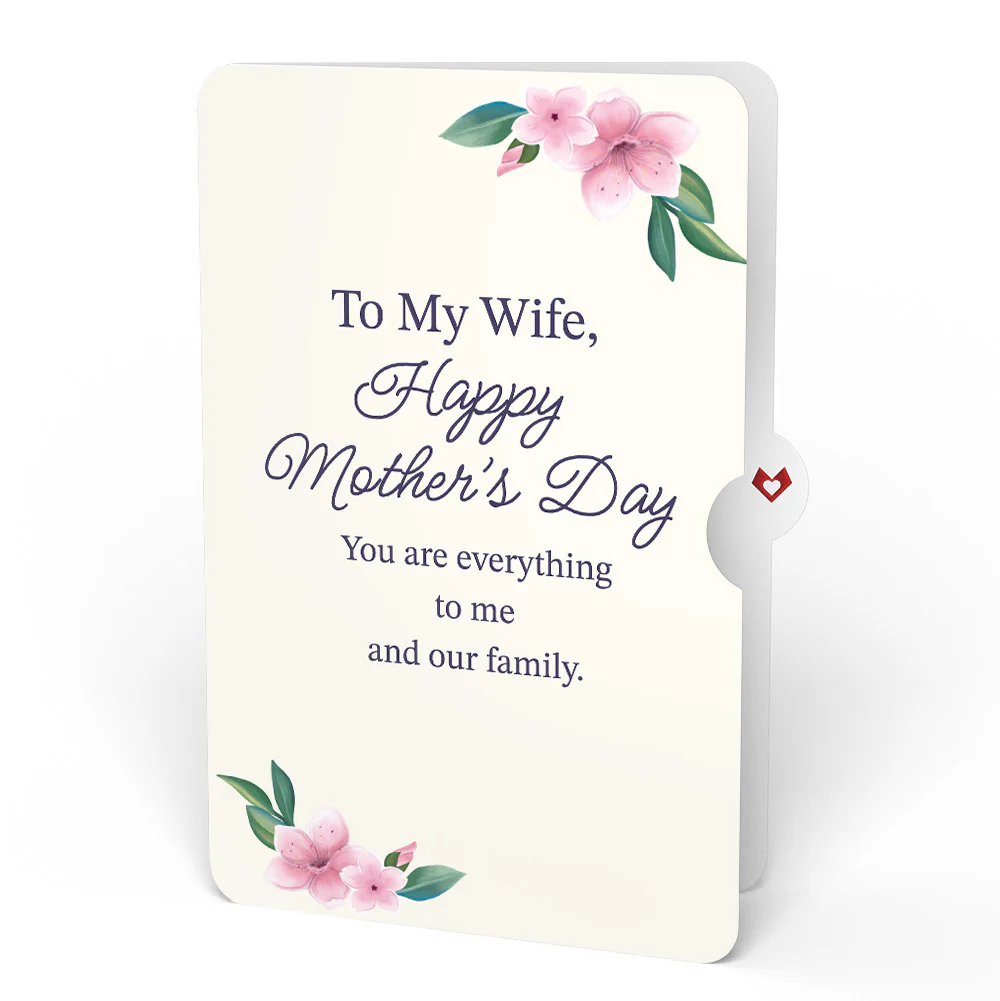 Monarch Butterfly Bloom Mother's Day Pop-Up Card and Sentiment Set for Wife - Image 4