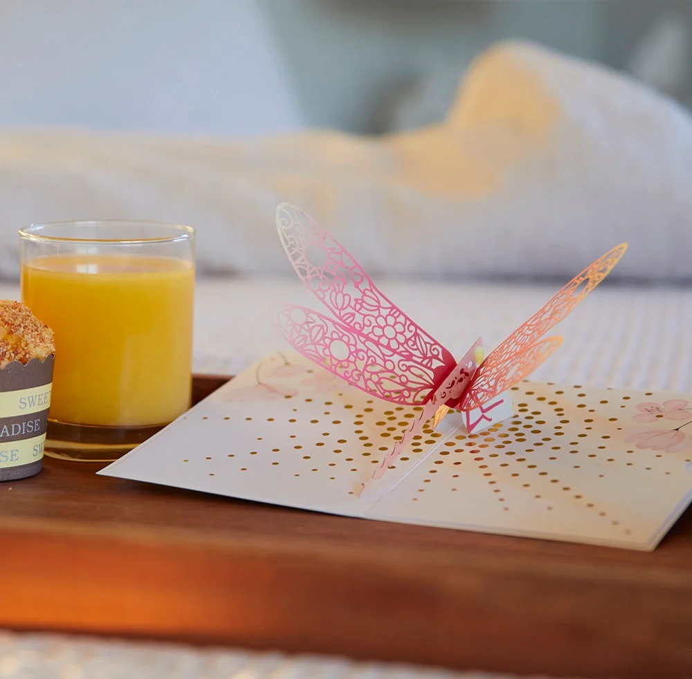 Mother’s Day Dragonfly Pop-Up Card - Image 6