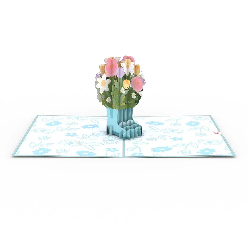 Mother’s Day Gardening Boots Pop-Up Card - Image 3
