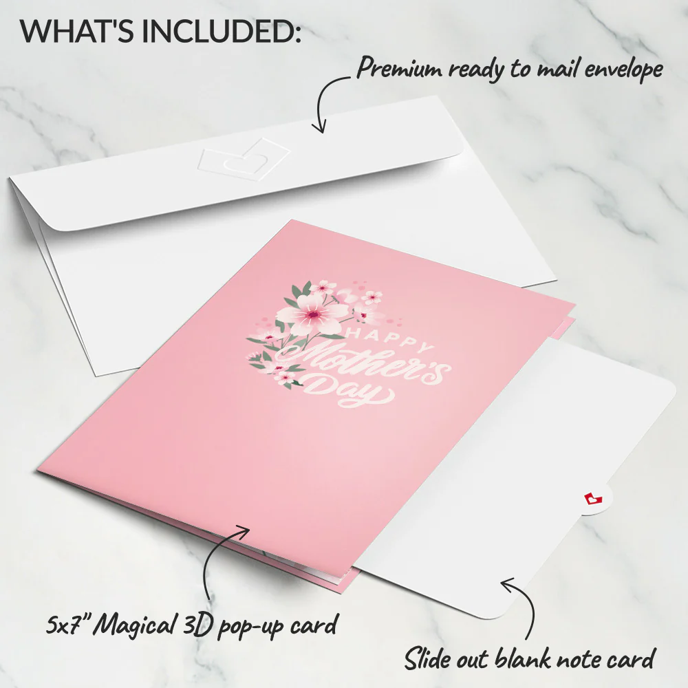 Mother's Day Cherry Blossom Pop-Up Card - Image 5