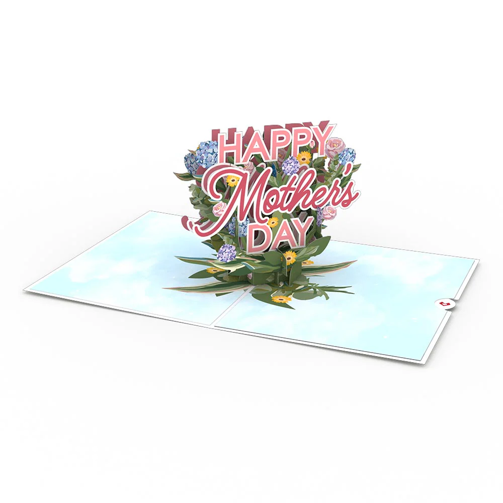 Mother's Day Hydrangeas Pop-Up Card & Bouquet Bundle - Image 8