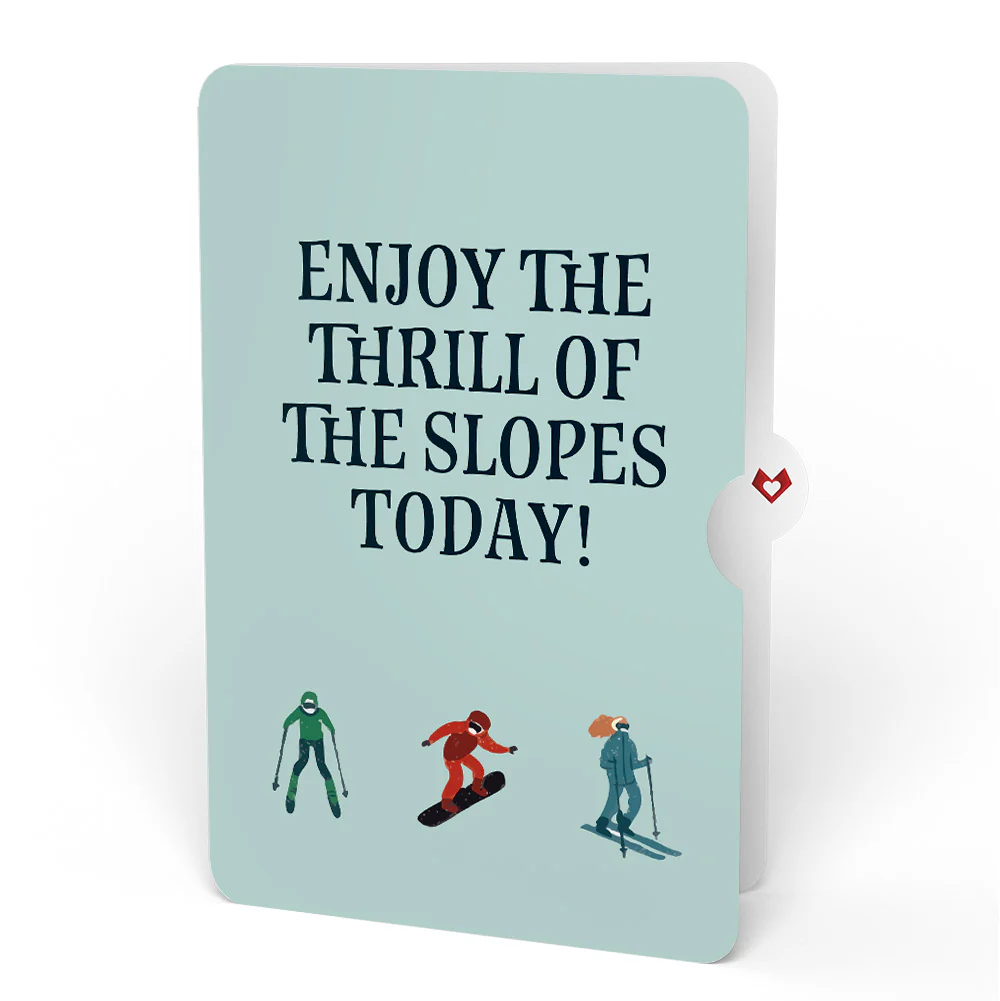 Mountain Snowboard Adventure Winter Pop-Up Card and Sentiment Set - Image 4