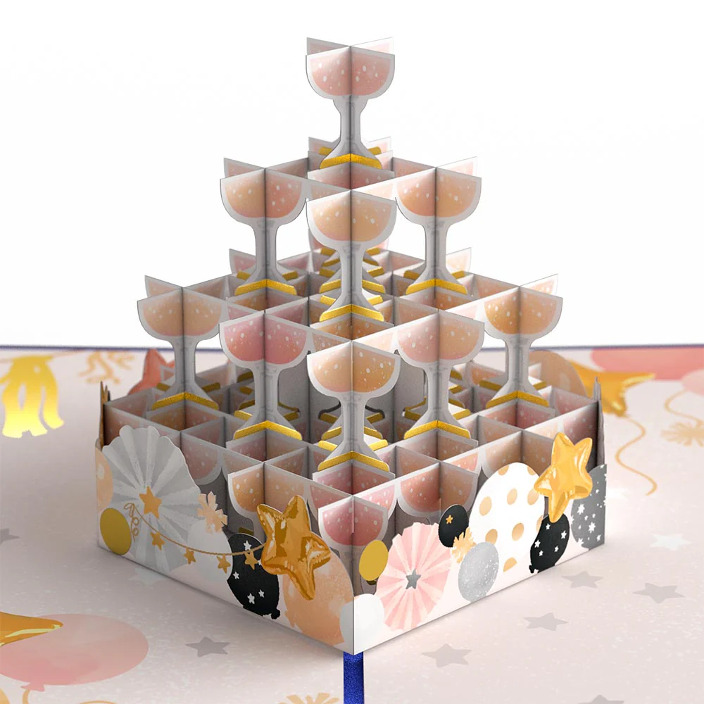 New Year Cheers Pop-Up Card - Image 2