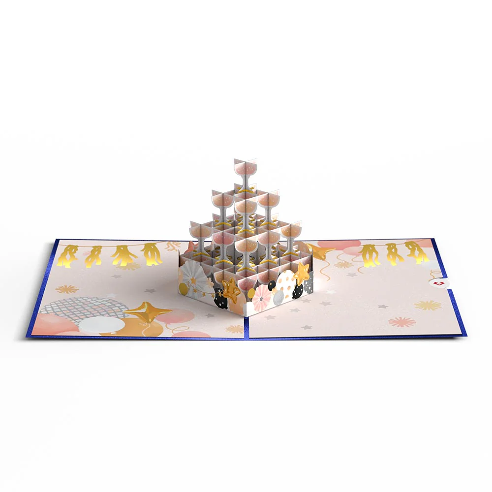 New Year Cheers Pop-Up Card - Image 3
