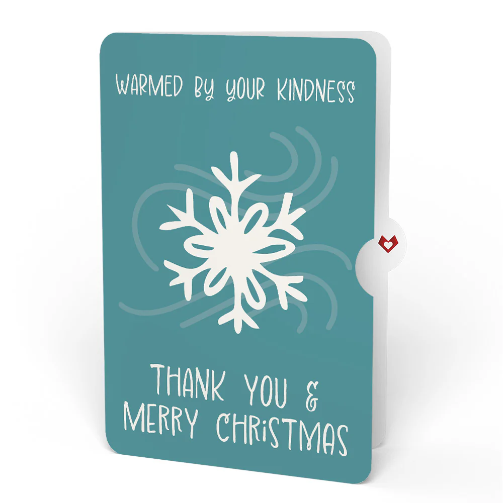 Night Sky Santa Sleigh Christmas Pop-Up Card and Snowflake Kindness Sentiment Set - Image 4