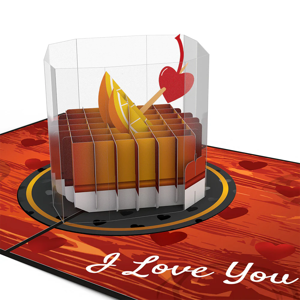 Old Fashioned Love Pop-Up Card and Full of Hearts Valentine Sentiment Set for Husband - Image 3