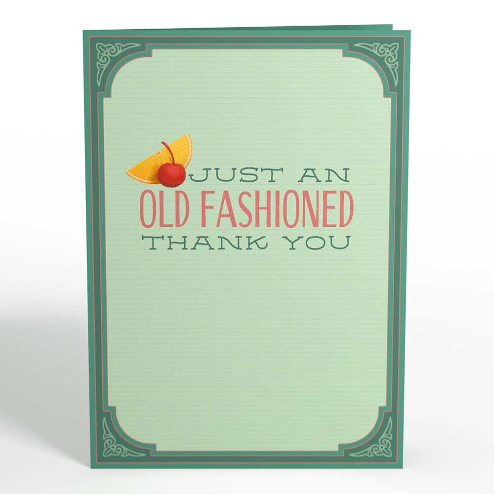 Old Fashioned Thank You Pop-Up Card - Image 4