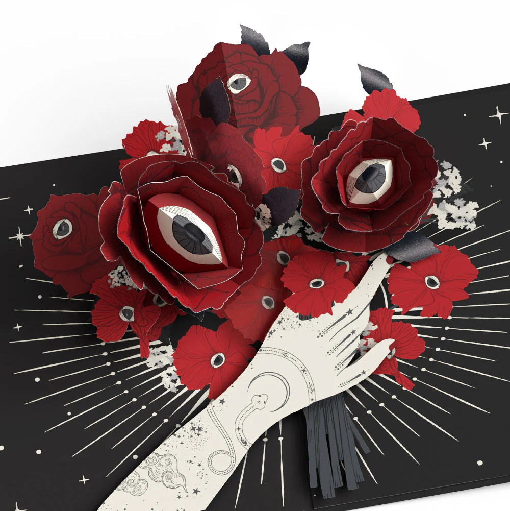 Only Have Eyes for You Valentine Pop-Up Card and Sentiment Set for Girlfriend - Image 3