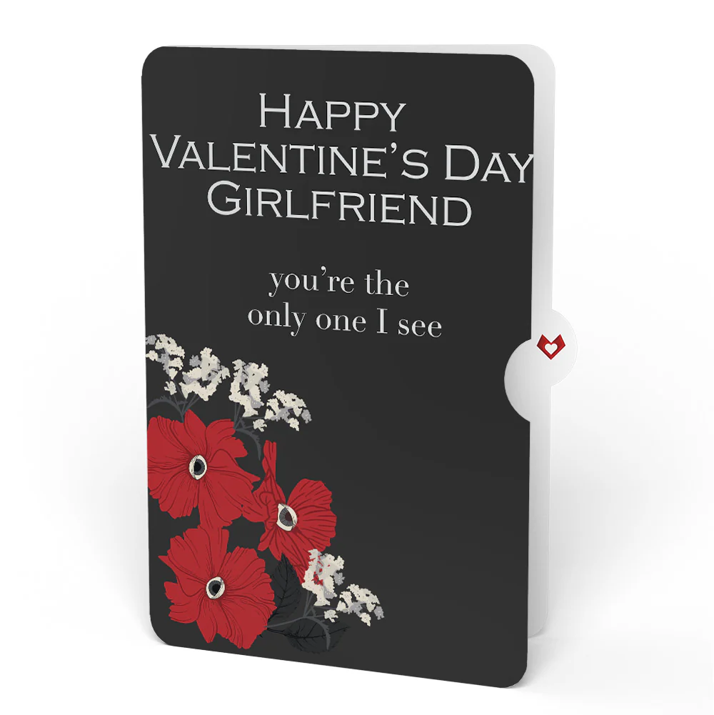 Only Have Eyes for You Valentine Pop-Up Card and Sentiment Set for Girlfriend - Image 4