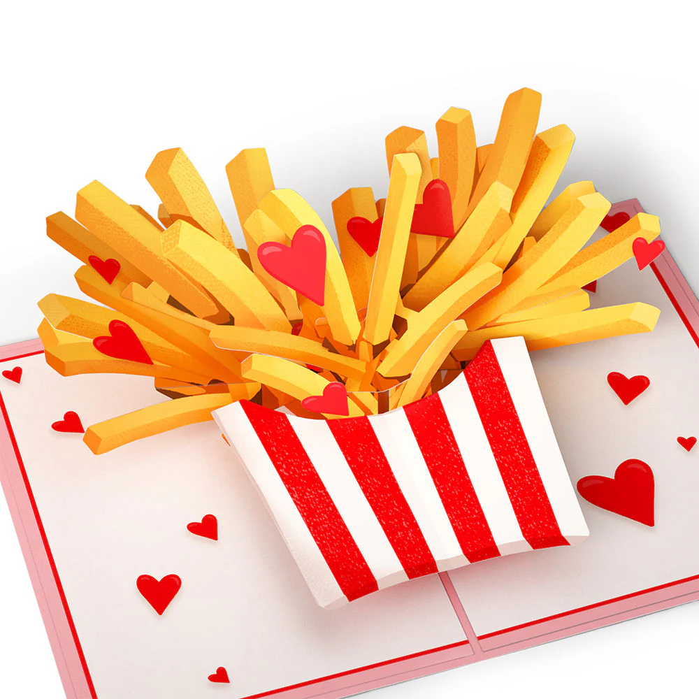 Only Have Fries for You Pop-Up Card - Image 2