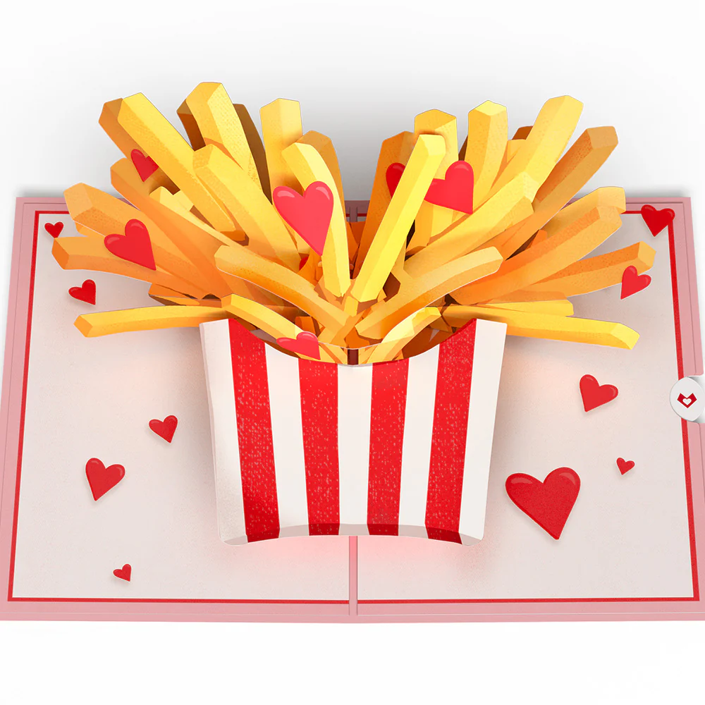 Only Have Fries for You Pop-Up Card - Image 3