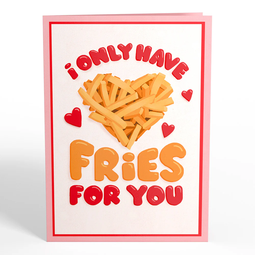 Only Have Fries for You Pop-Up Card - Image 4