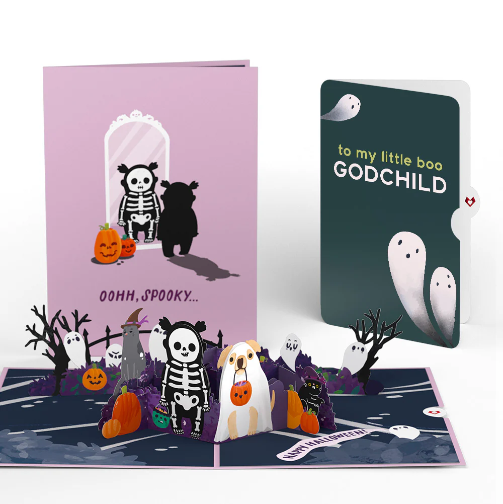 'Oohh, Spooky' Halloween Pop-Up Card and Sentiment Set for Godchild