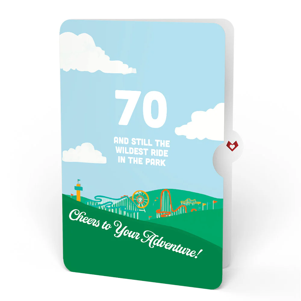 Over the Hill 70th Birthday Pop-Up Card and Sentiment Set - Image 4