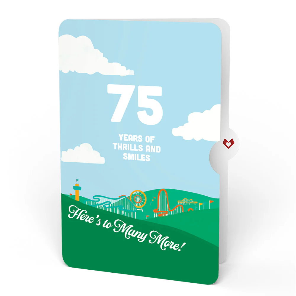 Over the Hill 75th Birthday Pop-Up Card and Sentiment Set - Image 4