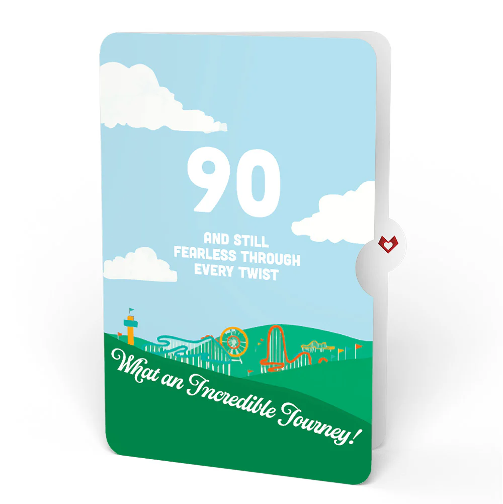 Over the Hill 90th Birthday Pop-Up Card and Sentiment Set - Image 4