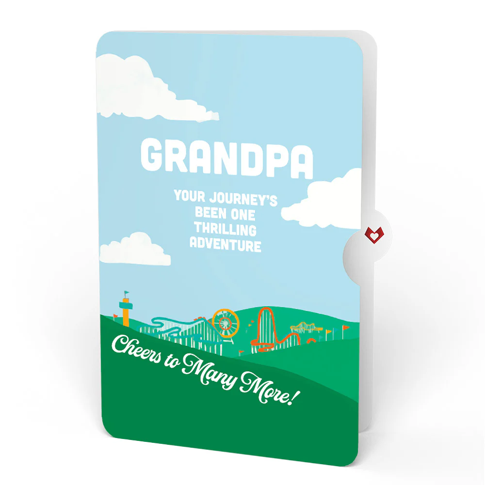 Over the Hill Birthday Pop-Up Card and Sentiment Set for Grandfather - Image 4
