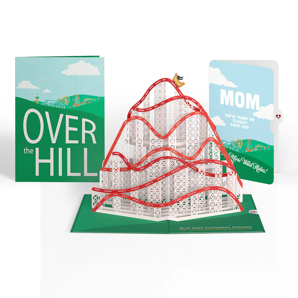 Over the Hill Birthday Pop-Up Card and Sentiment Set for Mom