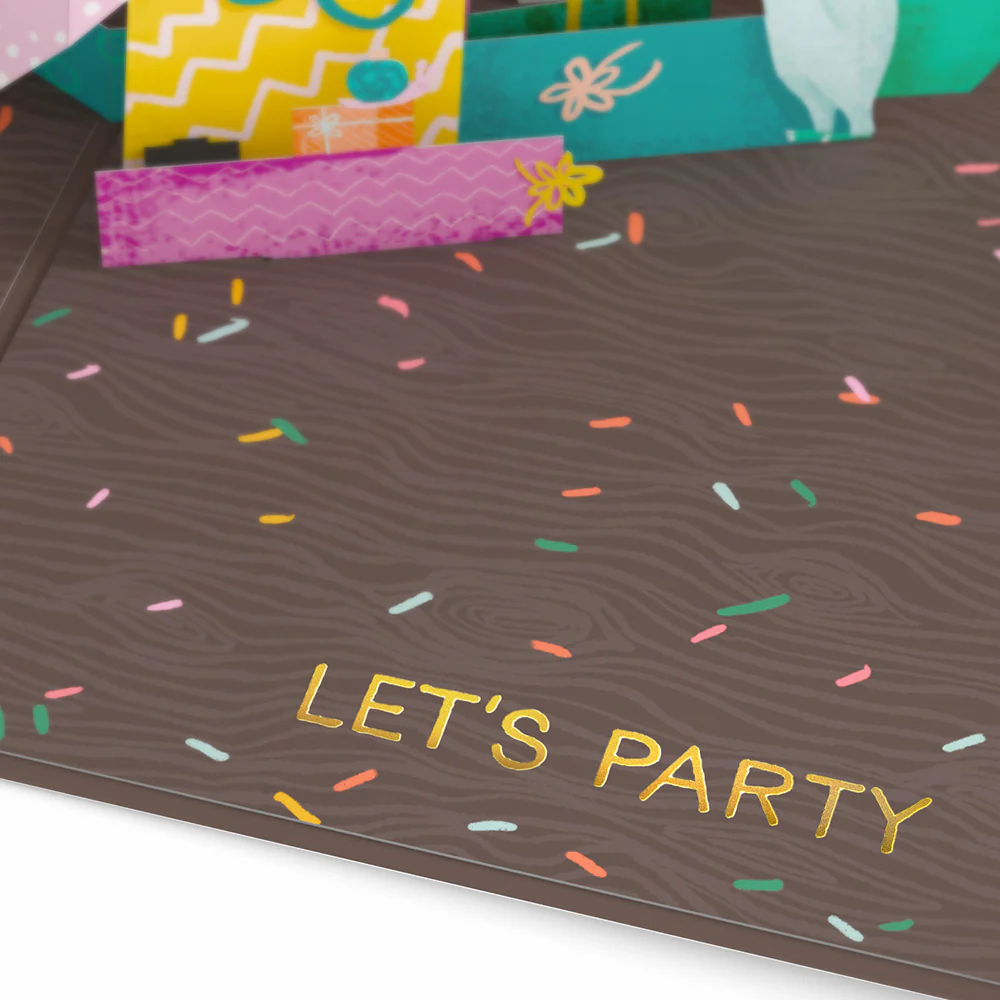 Party Animals Birthday Pop-Up Card - Image 3