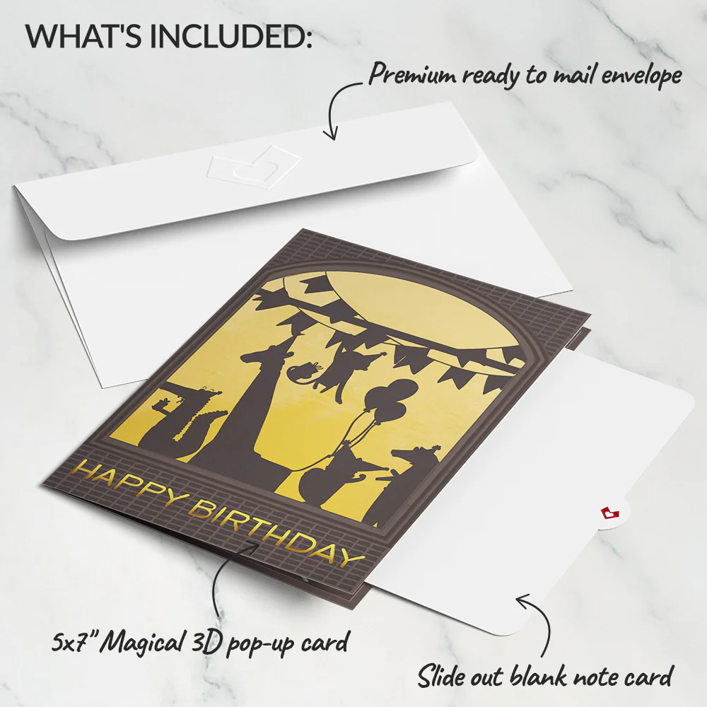 Party Animals Birthday Pop-Up Card - Image 6