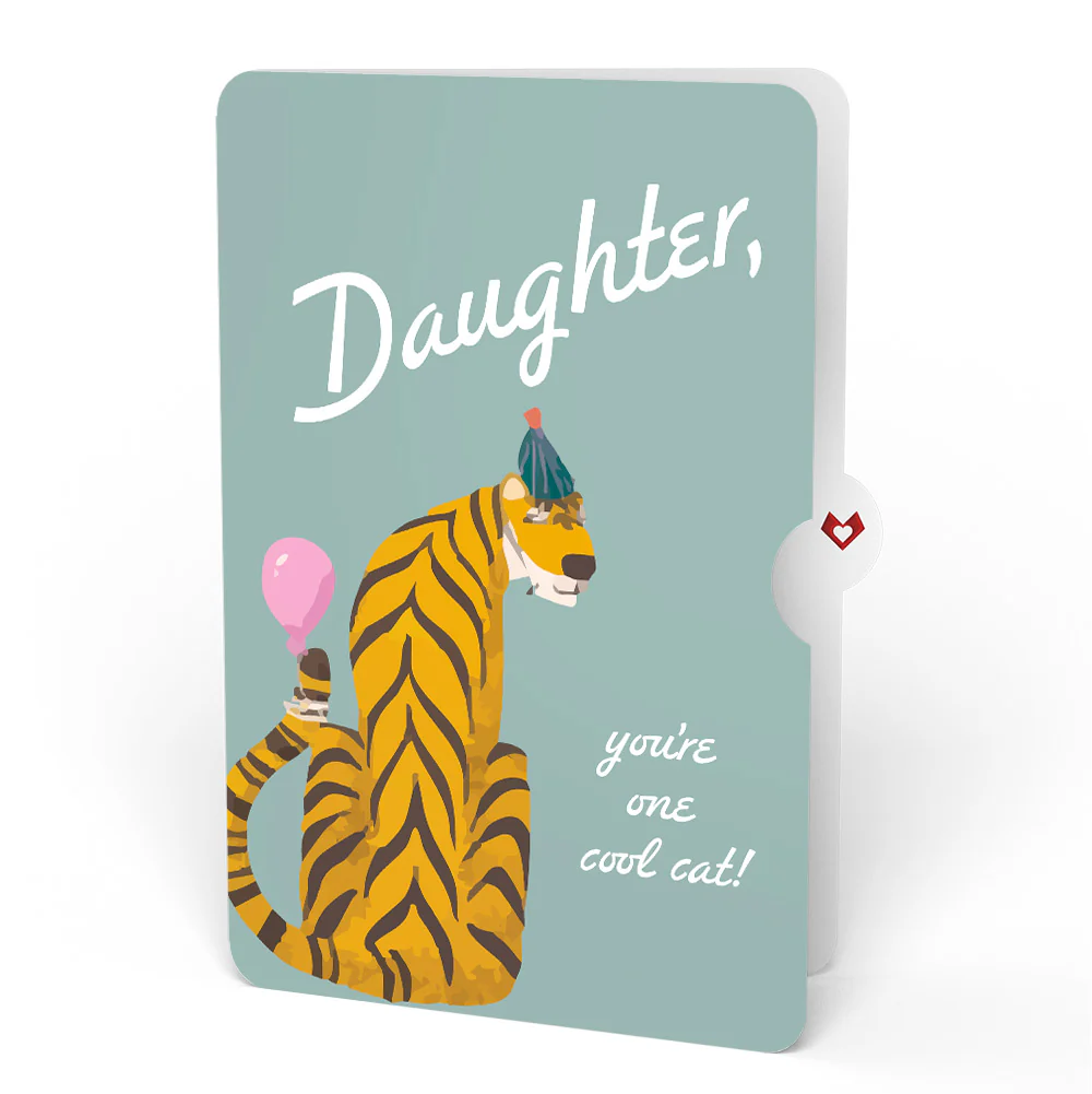 Party Animals Birthday Pop-Up Card and Sentiment Set for Daughter - Image 4
