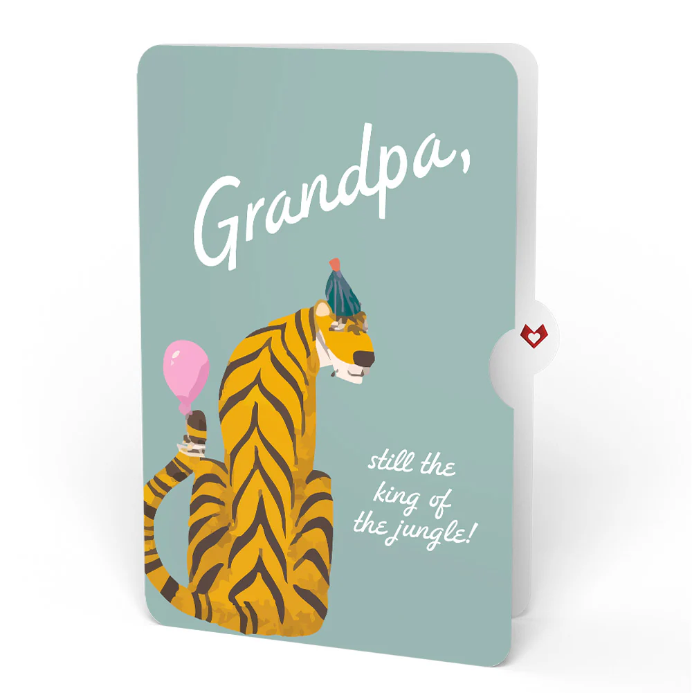 Party Animals Birthday Pop-Up Card and Sentiment Set for Grandpa - Image 4