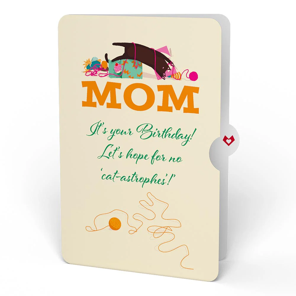 Party Cats Birthday Pop-Up Card and Sentiment Set for Mom - Image 4