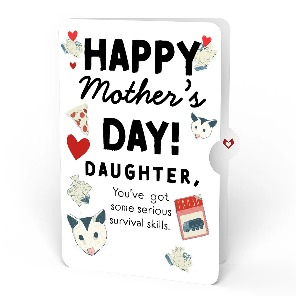 Party Possums Mother’s Day Glitter Bouquet and Sentiment Set for Daughter - Image 4