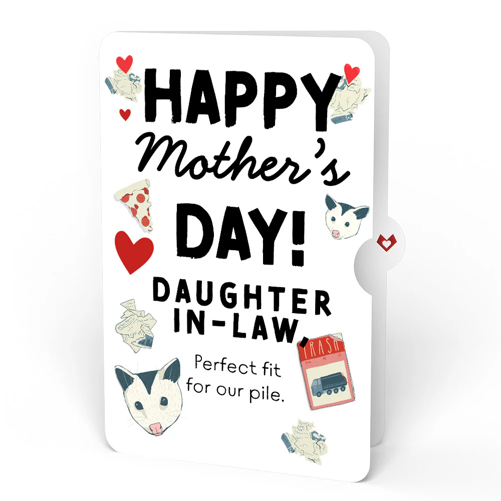 Party Possums Mother’s Day Glitter Bouquet and Sentiment Set for Daughter-in-law - Image 4