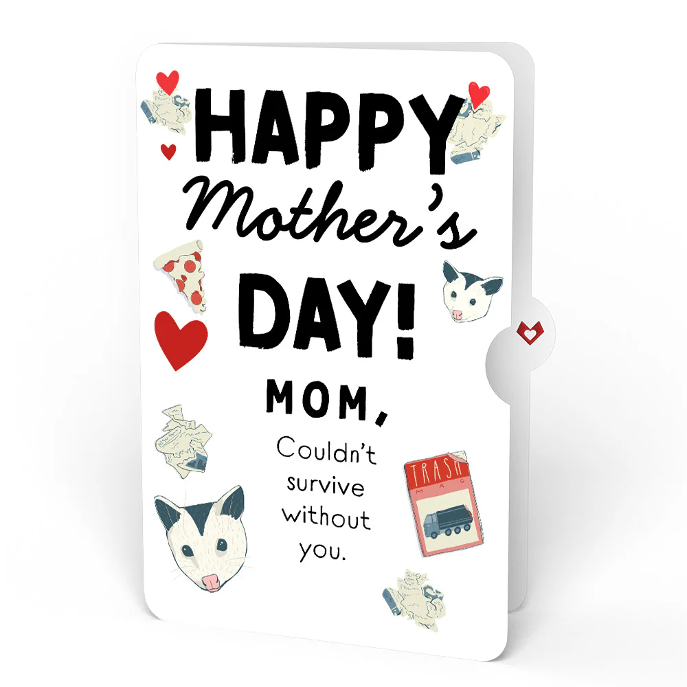 Party Possums Mother’s Day Glitter Bouquet and Sentiment Set for Mom - Image 4