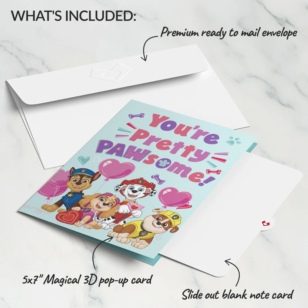 PAW Patrol You're Pretty PAWsome Pop-Up Card - Image 5