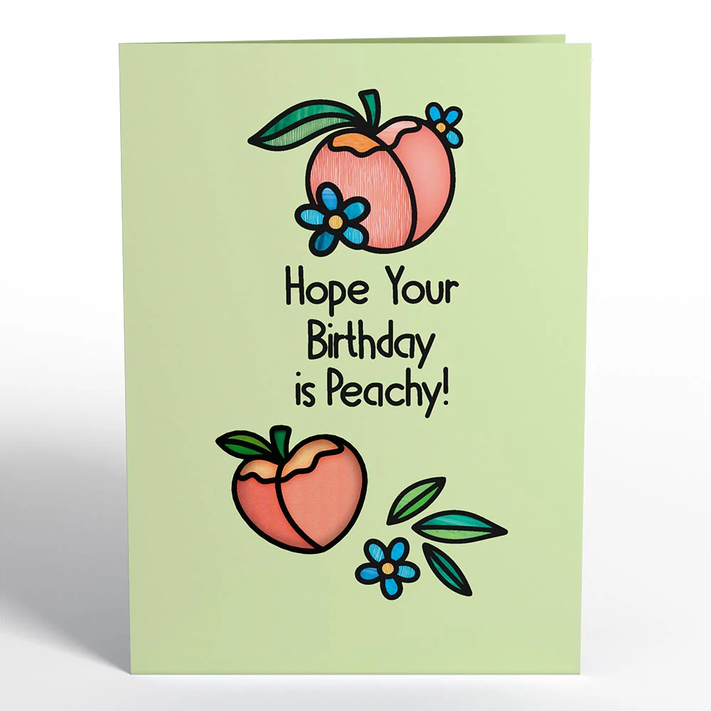 Peachy Birthday Peaches Suncatcher Card - Image 5