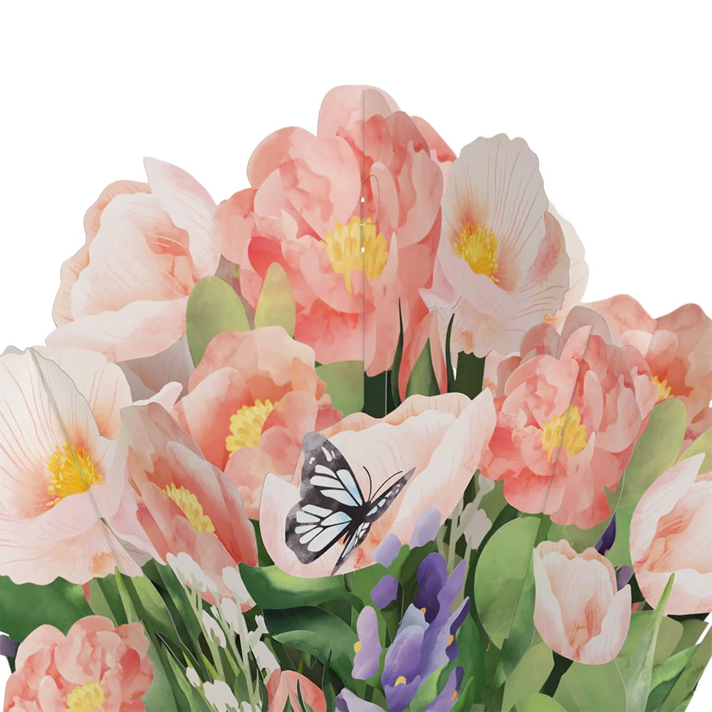 Peony Mother's Day Bouquet and Loved Me Like A Mom Sentiment Set - Image 3