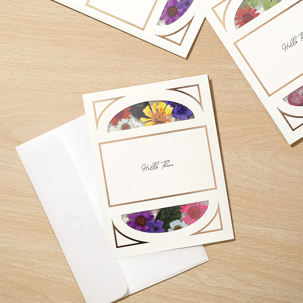Petal Pressed™ ‘Hello There’ Notecards - Cheerful Brights (Assorted 12-Pack) - Image 4