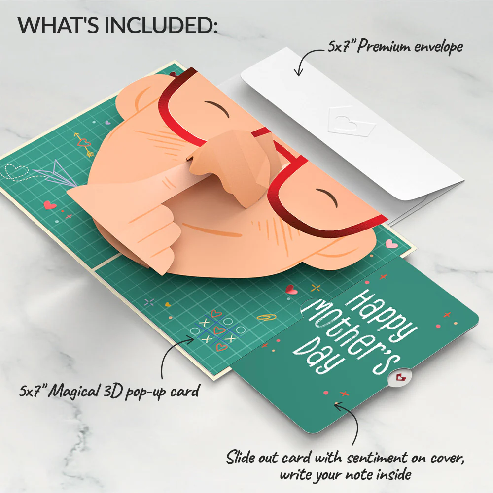 Pick You Every Time Mother’s Day Pop-Up Card and Sentiment Set - Image 2