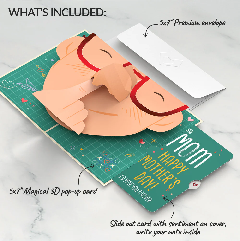 Pick You Every Time Mother’s Day Pop-Up Card and Top Pick Forever Sentiment Set for Mom - Image 2