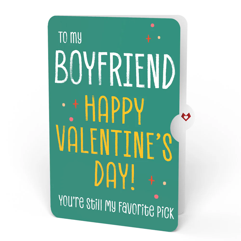 Pick You Every Time Valentine Pop-Up Card and Sentiment Set for Boyfriend - Image 4