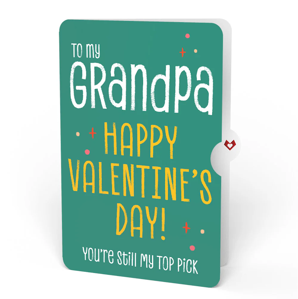 Pick You Every Time Valentine Pop-Up Card and Sentiment Set for Grandpa - Image 4