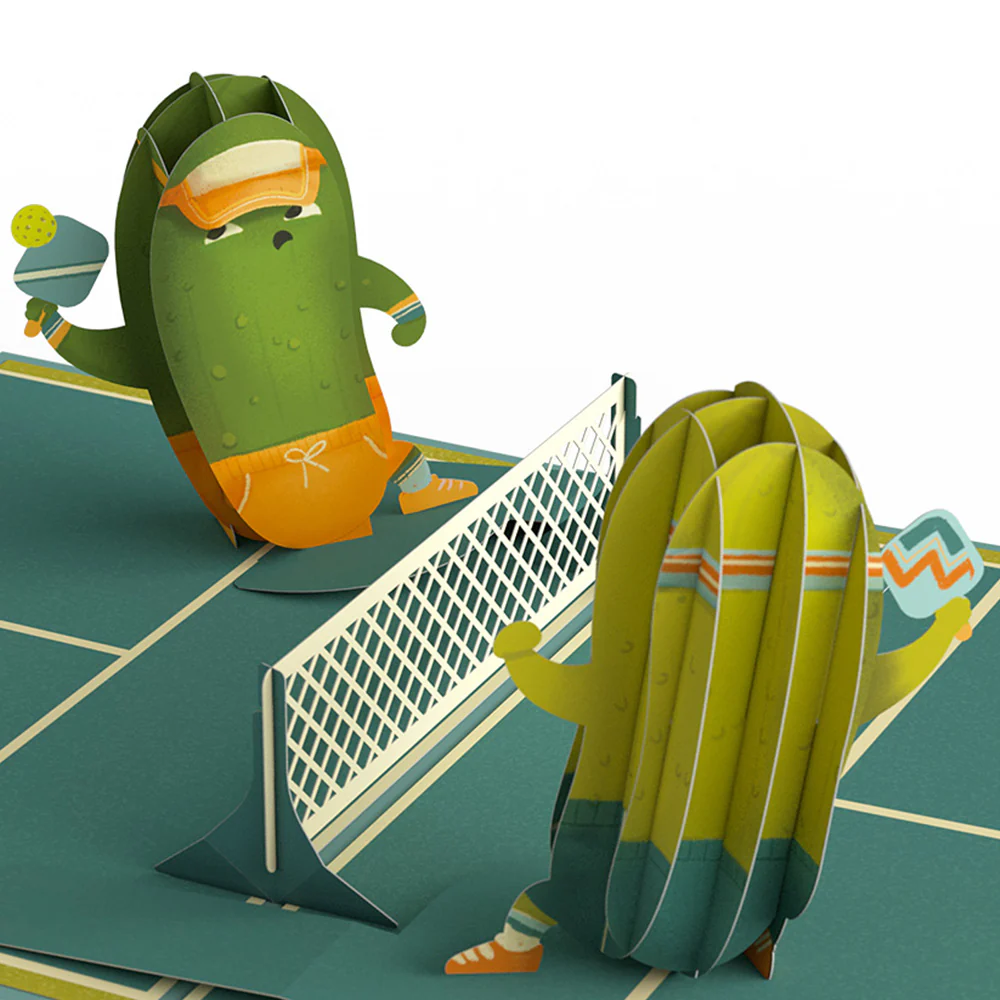 Pickleball Birthday Baller Pop-Up Card - Image 2